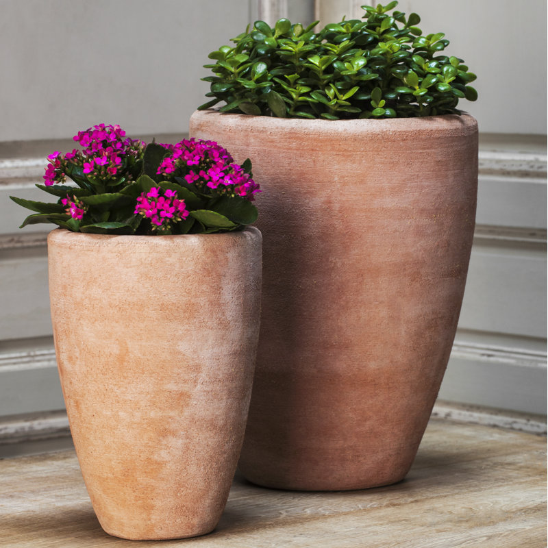 Campania International, Inc Abrielle 2Piece Terracotta Pot Planter Set